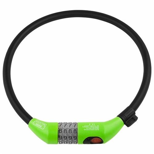 Burg Wachter 80cm Combination Locking Cable , Light Green