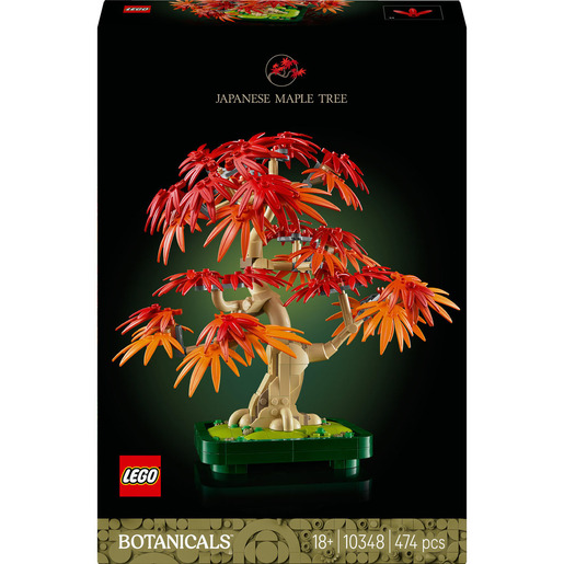 LEGO Botanicals Japanese Red Maple Bonsai Tree Construction Set 10348