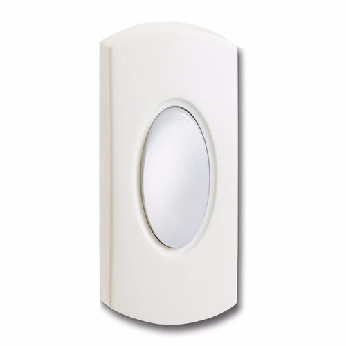 Greenbrook Wired White Bell Push Doorbell Switch Transmitter Illuminated