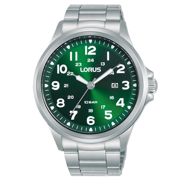 Lorus RH995NX9 Stainless Steel Green Dial Bracelet Watch - W16241