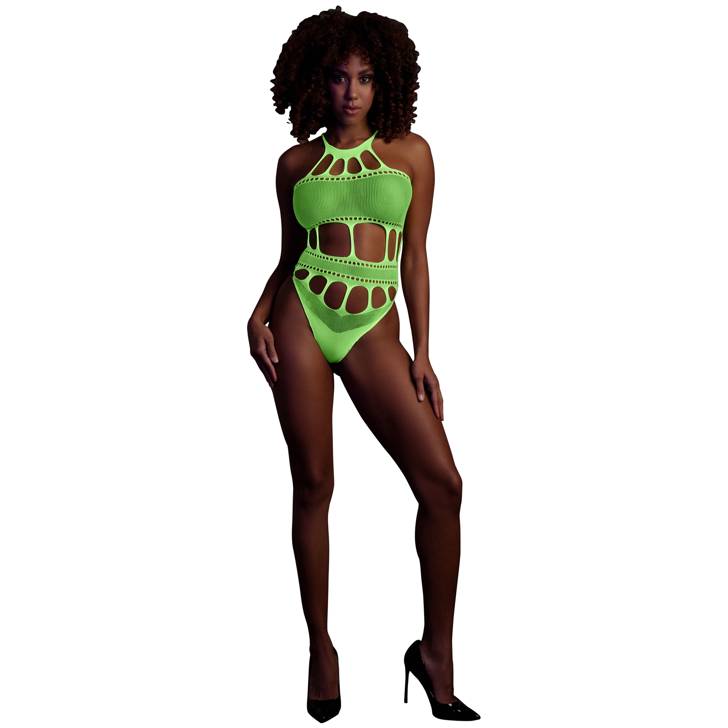 Ouch! Glow in The Dark Neon Green Body - Green - One Size