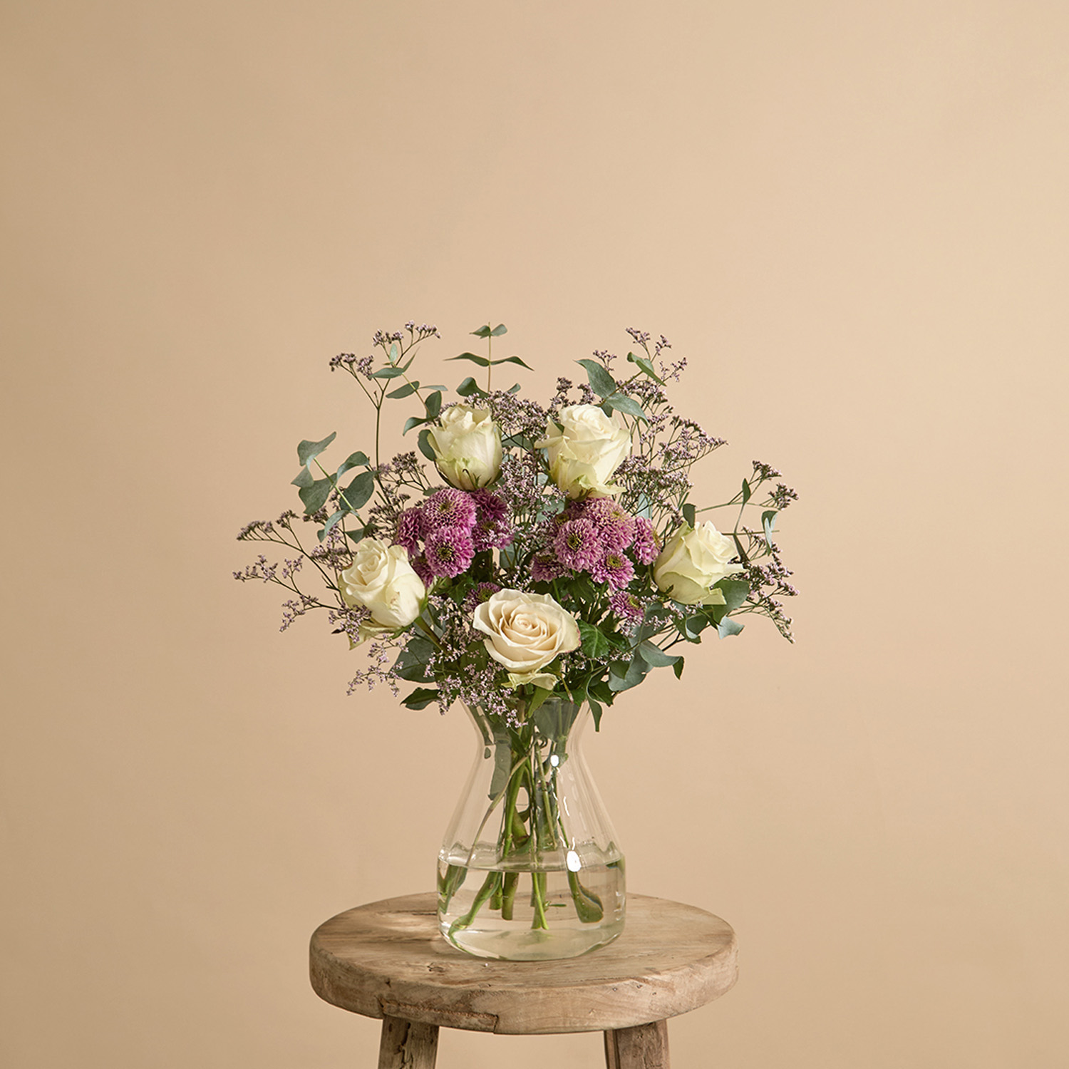 Mother's day flower bouquet with roses & santini | Send flowers online | Fields Aflutter | size: letterbox