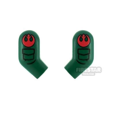 Custom Printed Arms SW Rebel A-wing Pilot DARK GREEN